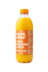 Pappudia 100% Friss Narancslé gyümölcshússal