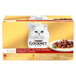 Gourmet Gold Falatok szószban nedves macskaeledel