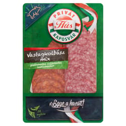 PrivátHús vastagkolbász mix szeletelt