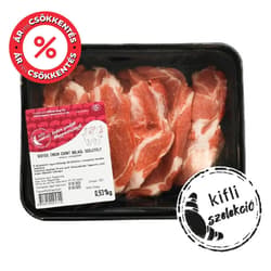 Pork collar, boneless, sliced