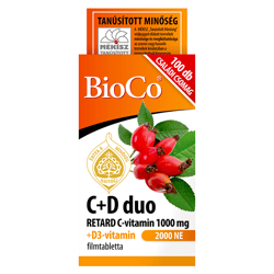 BioCo C+D duo Retard C-vitamin 1000 mg + D3-vitamin 2000 NE filmtabletta 100 db