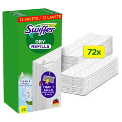 Swiffer Sweeper Dry Floor Pads Refills 72 Counts Traps & Locks Dust