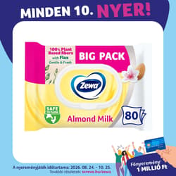Zewa Almond Milk Bigpack nedves toalettpapír