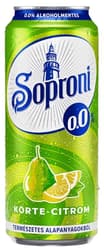 Soproni Körte-Citrom 0,0% alkoholmentes sörital 0,5l doboz