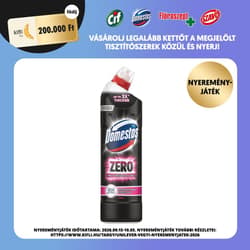 Domestos Zéró Pink WC vízkőoldó gél fertőtlenítő hatással, 750ml