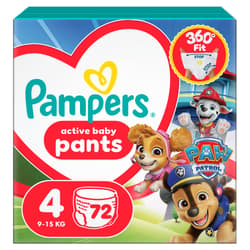 Pampers Baby-Dry Pants Paw Patrol Edition Size 4, 72 Nappies, 9kg - 15kg
