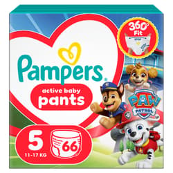 Pampers Active Baby Pants Bugyipelenka Mancs Őrjárat, Méret: 5 (11-17 kg) 66 db