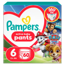 Pampers Baby-Dry Pants Paw Patrol Edition Size 6, 60 Nappies, 14kg - 19kg