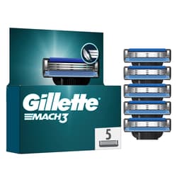 Gillette Mach3 Men’s Razor Blade Refills, 5 Count