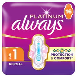 Always Platinum Normal (1-Es Méret) Szárnyas Egészségügyi Betét