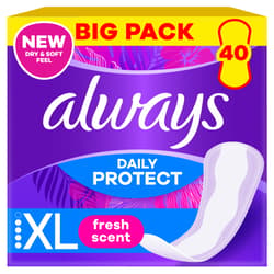 Always Daily Protect Tisztasági Betét Friss Illattal, Extra Hosszú