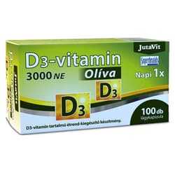 Jutavit D3-vitamin 3000NE Olíva kapszula 100 db