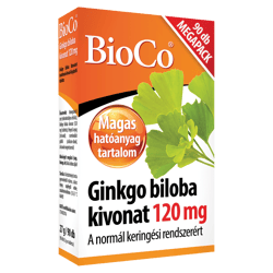 BioCo Ginkgo biloba kivonat 120 mg Megapack tabletta 90 db