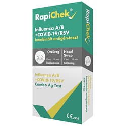 RapiChek Influenza A/B + Covid-19/RSV kombinált antigén teszt