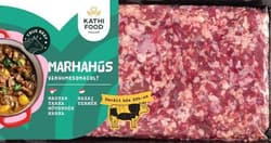 Hungarian variegated fresh beef prepared meat with Parajdi salt