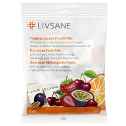 LIVSANE Dextrose Fruit Max C rágótabletta 28 db