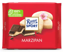 Ritter Sport Dark chocolate with marzipan filling (44%) 100g
