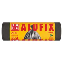 ALUFIX Garbage bags Economy HDPE 60x71cm black 60L/20pcs