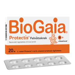 BioGaia Protectis Felnőtteknek + D-vitamin rágótabletta 20 db