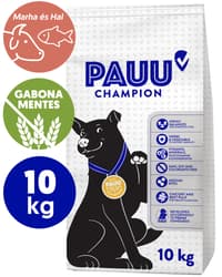 Pauu grain-free kibble with fresh carp, salmon and beef for dogs