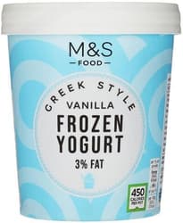 Marks & Spencer Vanilla Greek Style Frozen Yogurt