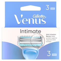 Gillette Venus Intim Szőrzethez és Bőrterülethez Tervezett Borotvabetét Női Borotvához, 3 db