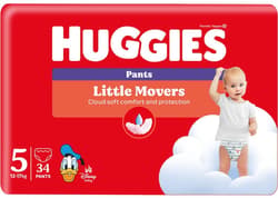 Huggies Little Movers Pants bugyipelenka 5, 12-17 kg