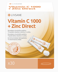 LIVSANE C-vitamin 1000+ Cink Direct por 30 db