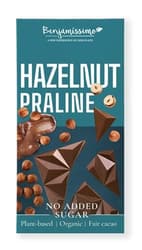 Benjamíssimo Organic Vegan Sugarfree Chocolate with Hazelnut Praliné