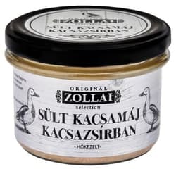 Zollai Sült Kacsamáj darabok kacsazsírban üvegben (45% kacsamájjal)