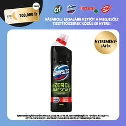 Domestos Zéró Lime WC vízkőoldó gél fertőtlenítő hatással, 750 ml