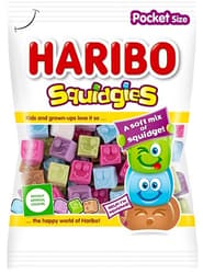 HARIBO Squidgies gyümölcs- és kólaízű habosított gumicukorka