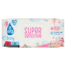 GoWipes Baby Super Sensitive nedves törlőkendő visszazárható fedővel