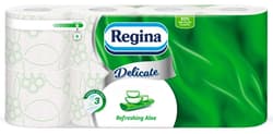 Regina Delicate Refreshing Aloe 8 tekercses, 3 rétegű toalettpapír