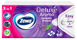 Zewa Deluxe 3 ply hanky Lavender Dreams 90 pcs