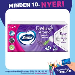Zewa Deluxe Lavender Dreams illatosított papír zsebkendő 3 rétegű