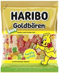 HARIBO Sour Goldbears fruit flavored gummy candy 80g
