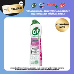 Cif Cleanboost Pink súrolókrém mikrokristályokkal makacs szennyeződésekre, 500 ml