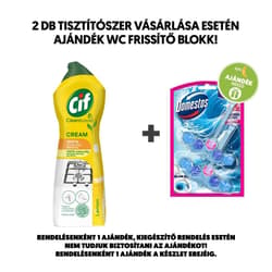 Cif Cleanboost Lemon súrolókrém mikrokristályokkal makacs szennyeződésekre, 750 ml