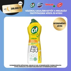 Cif Cleanboost Lemon súrolókrém mikrokristályokkal makacs szennyeződésekre, 750 ml