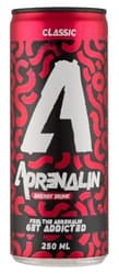 Adrenalin tutti-frutti ízű szénsavas energiaital hozzáadott koffeinnel és vitaminokkal