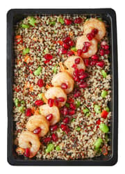 Fruccola Grilled prawns with veggie quinoa