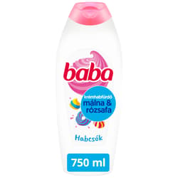 Baba Málna és rózsafa illatú habfürdő, 750 ml