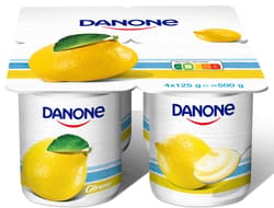Danone Citromízű, élőflórás, zsírszegény joghurt (4x125g)