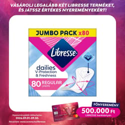 Libresse Dailies Fresh & Protect Regular tisztasági betét