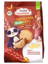FruchtBar Pausenfreund Bio töltött keksz - kesudió, datolya, kakaó