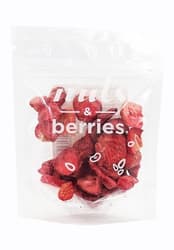 Freeze dried strawberries slices