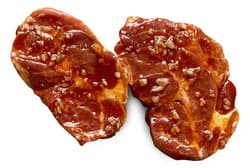 Pork neck in orange and honey marinade, 2 pcs