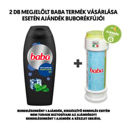 Baba 2in 1 Menta illatú férfi tusfürdő, 400 ml
