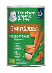 Gerber sárgarépás búza- és zabsnack 10 hónapos kortól, 35 g